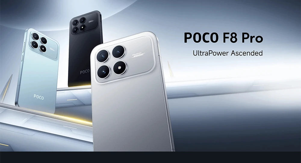 Global Version POCO F8 Pro 5G 6.59" Snapdragon® 8 Elite Mobile Platform 6210mAh 100W HyperCharge 50MP camera NFC IP68 XIaomi