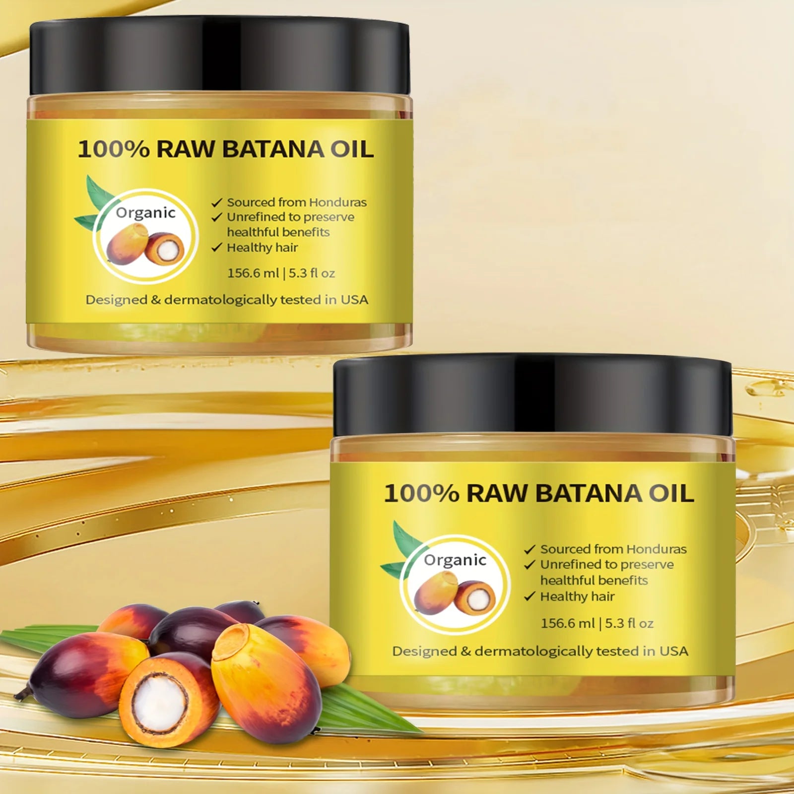 Batana Oil For Scalp And Hair Care, Palm Oil Enriched, Plant Extracts, Scalp And Hair Care Product Ürün ana görseli