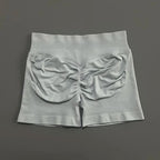 HISTELLO Impacts Shorts 4.5" Women Fitness Sports Biker Shorts Low Waist Gym Short Workout Scrunch Butt Yoga Seamless Leggings