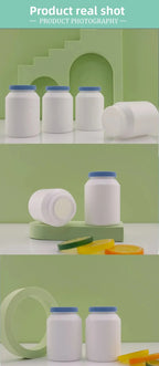 New HDPE 200ml 90 Capsules DHA Vitamin Tablets Deep Sea Fish Oil Capsules Food Grade Health Supplement Bottle