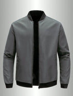 2024 Spring and Autumn New Baseball Collar Short Loose Solid Color Jacket Men's Business Casual Thin Coat Trend