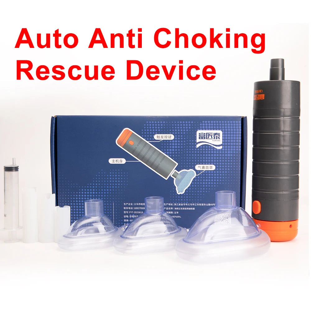 Portable Auto CPR Anti Choking Simple Rescue Device Emergency Life Saving Suction kits kids & Adult travel home