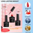 Gel Varnish Kit Professional Nail Gel Kit With Nail Dryer Soak Off Nail Gel Polish Kit  Base Coat  Top Coat Manicure Tools Set