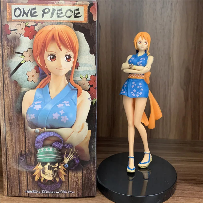 New One Piece Figure Ninja Nami PVC Figures OP Tama Luffy Yamato Kaidou Zoro Sanji Usopp Law Newgate Model Gift Toy Ürün ana görseli