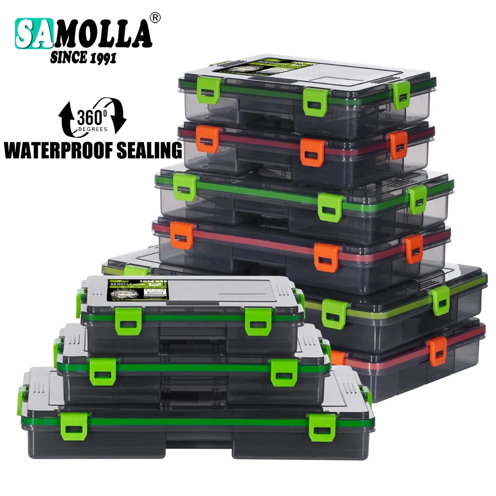 SAMOLLA Fishing Tackle Waterproof Box Lure Storage Lure Hook Boxes Baits Container Storage Case Fishing Accessories Ürün ana görseli