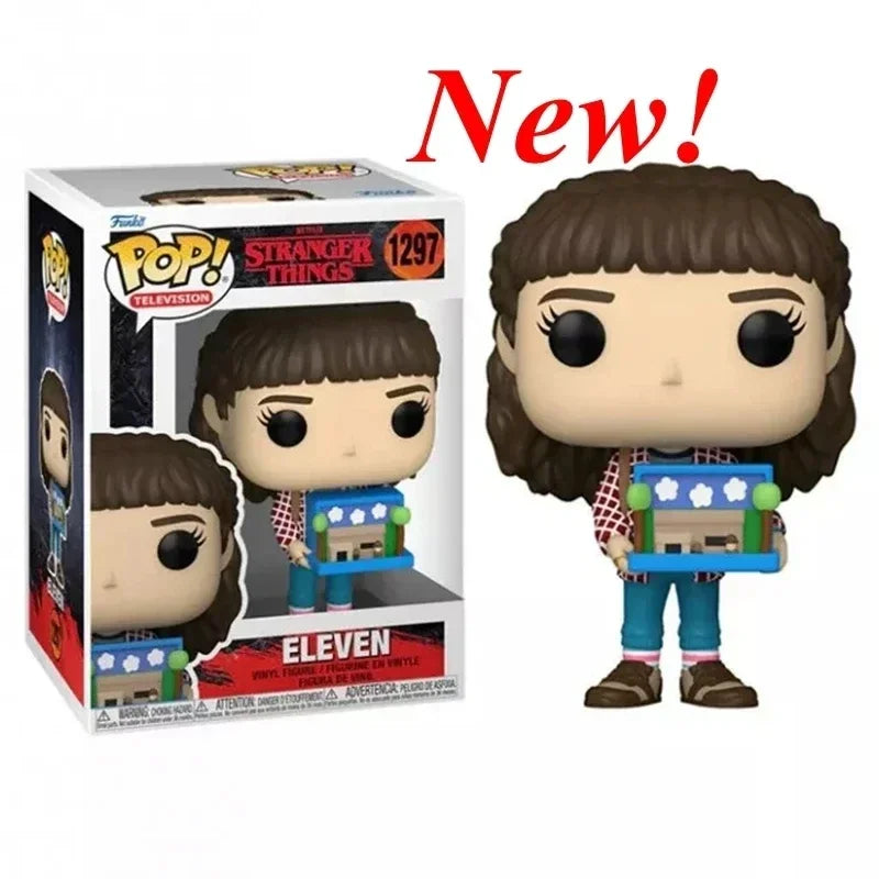 NEW!!! FUNKO POP Stranger Series #1462 Eddie #1250 Dustin Steve Robin Eleven Vinyl Action Figure Collection Models for Gifts