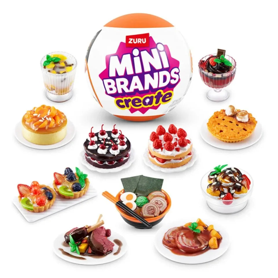 Zuru Surprises Mystery Mini Brands Blind Box Foodie Creat MasterChef Ball Surprise Collectibles Miniature Miniatures Food Toys