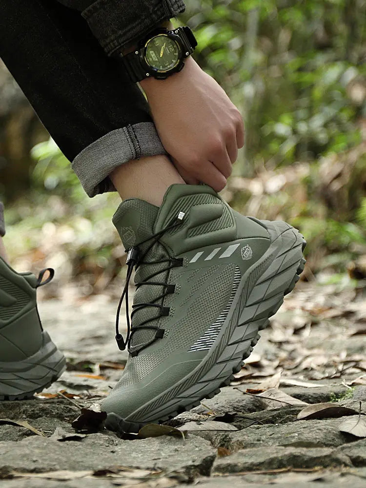 RAN Hiking Shoes Men Waterproof mesh walking shoes outdoor trekking Shoes Hunting Boots Tactical Ankle Boots women travel Boots