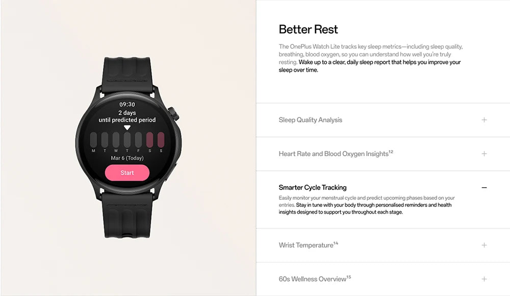 OnePlus Watch lite SmartWatch,1.46 inches Display,59g,10 Days of Reliable Power,Heart Rate,Blood Oxygen Monitorin