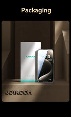 Joyroom 1/2Pcs 20°Anti-spy Glass For iPhone 16 15 Pro Max Glass For iPhone 16 15 14 13 12 11 Pro Max Privacy Screen Protector