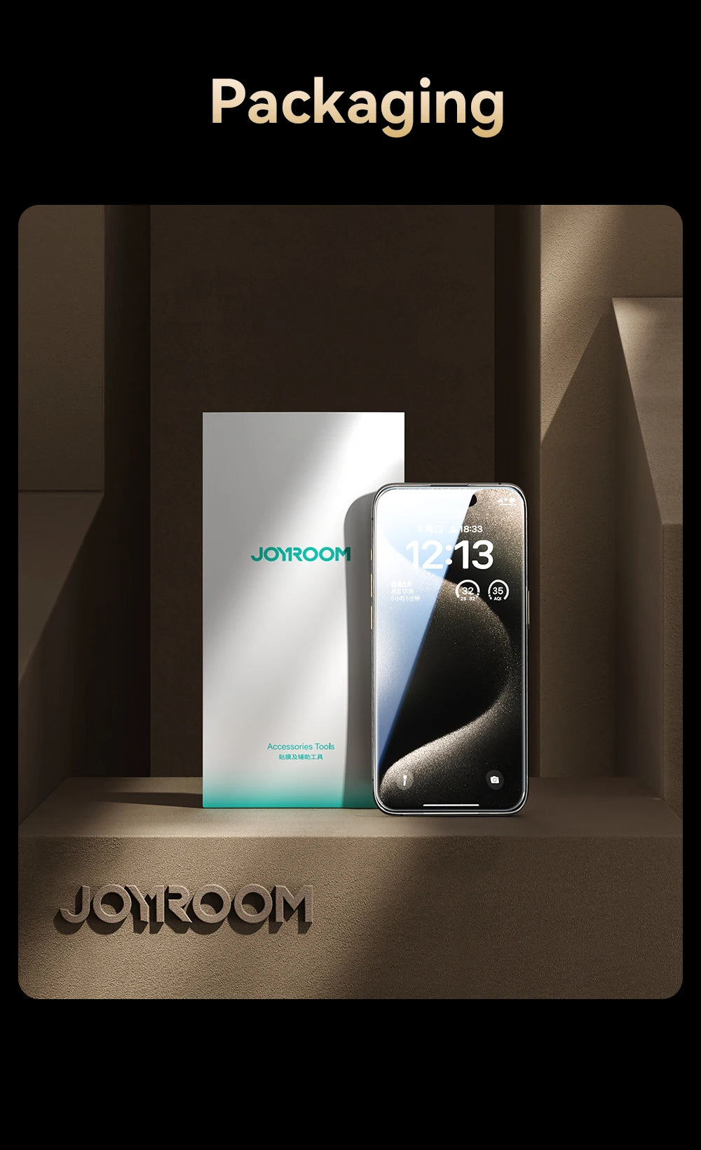 Joyroom 1/2Pcs 20°Anti-spy Glass For iPhone 16 15 Pro Max Glass For iPhone 16 15 14 13 12 11 Pro Max Privacy Screen Protector