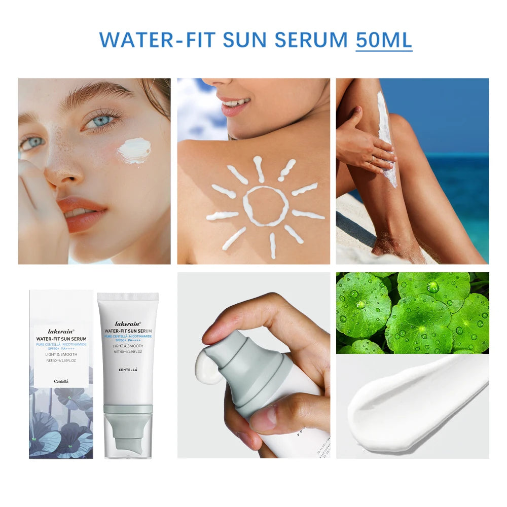 50ml Sunscreen Cream Moisturizing Soften Skin Lighweight Non-sticky Natural Radiance High Sun Protection Facial Skincare Ürün ana görseli