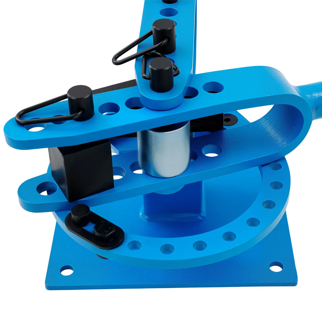 Manual Pipe Bender, Bending Machine with 7 Dies 1"-3", fit Mild Steel Pipe, Bending Tool for Bending Square, Round, Flat Pipes