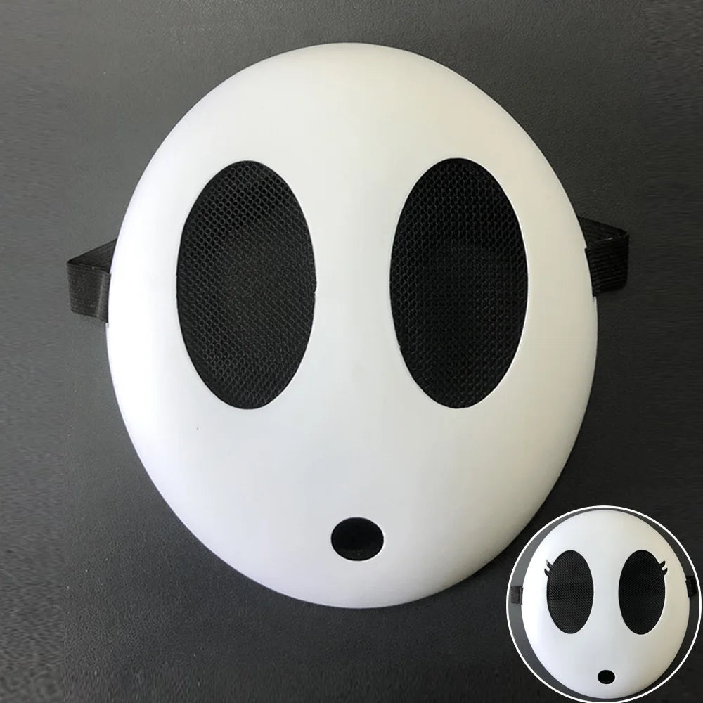 Game Bros Shy Guy Mask Cosplay Funny Unisex Kid Boys Girls Adlut Thicken Plastick Masks Halloween Carnival Party Costume Props