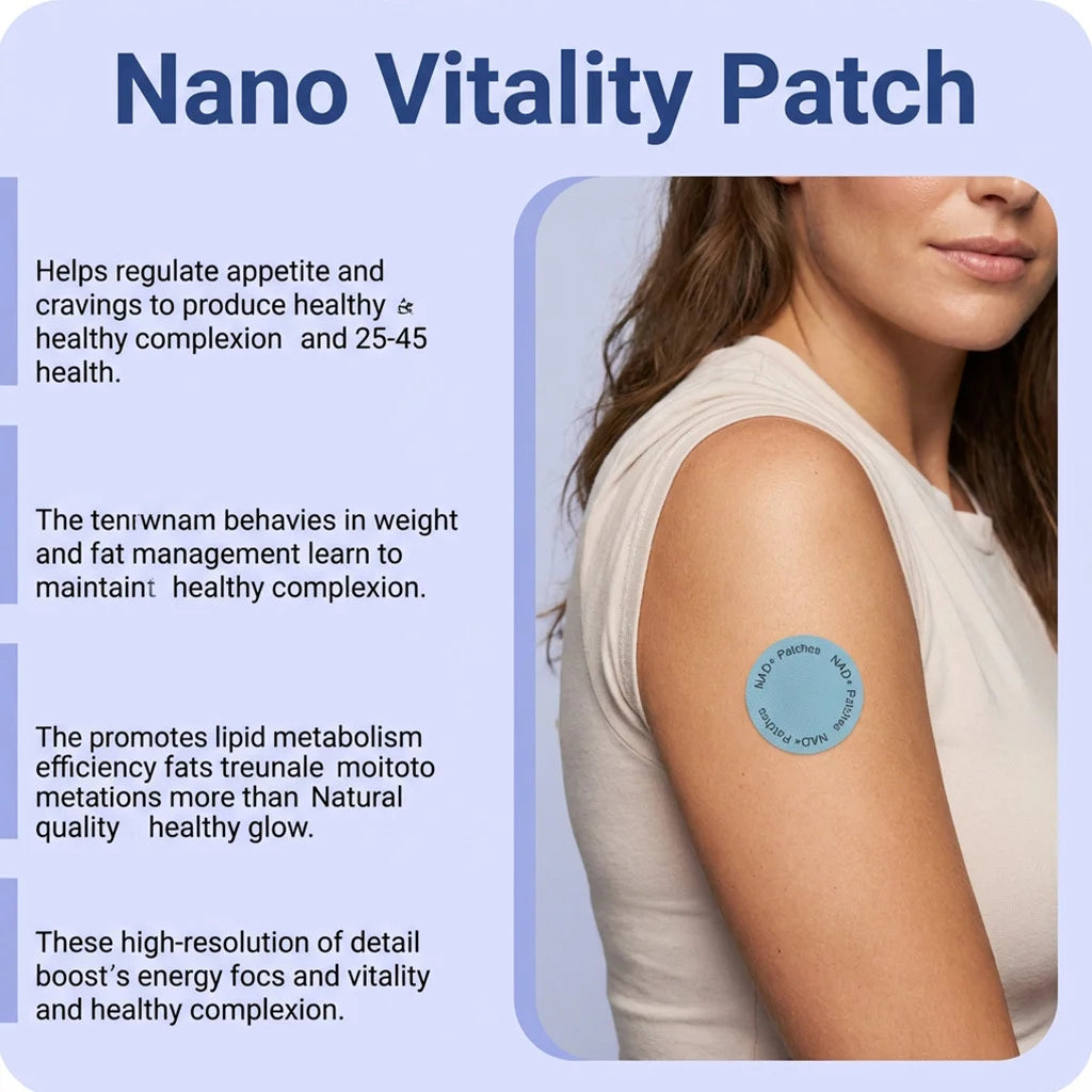 NAD Supplement Patches Enhance Cellular Energy Immune Support Rejuvenating Skin Lasting Slimming NAD+ Boosting Transdermal Patch