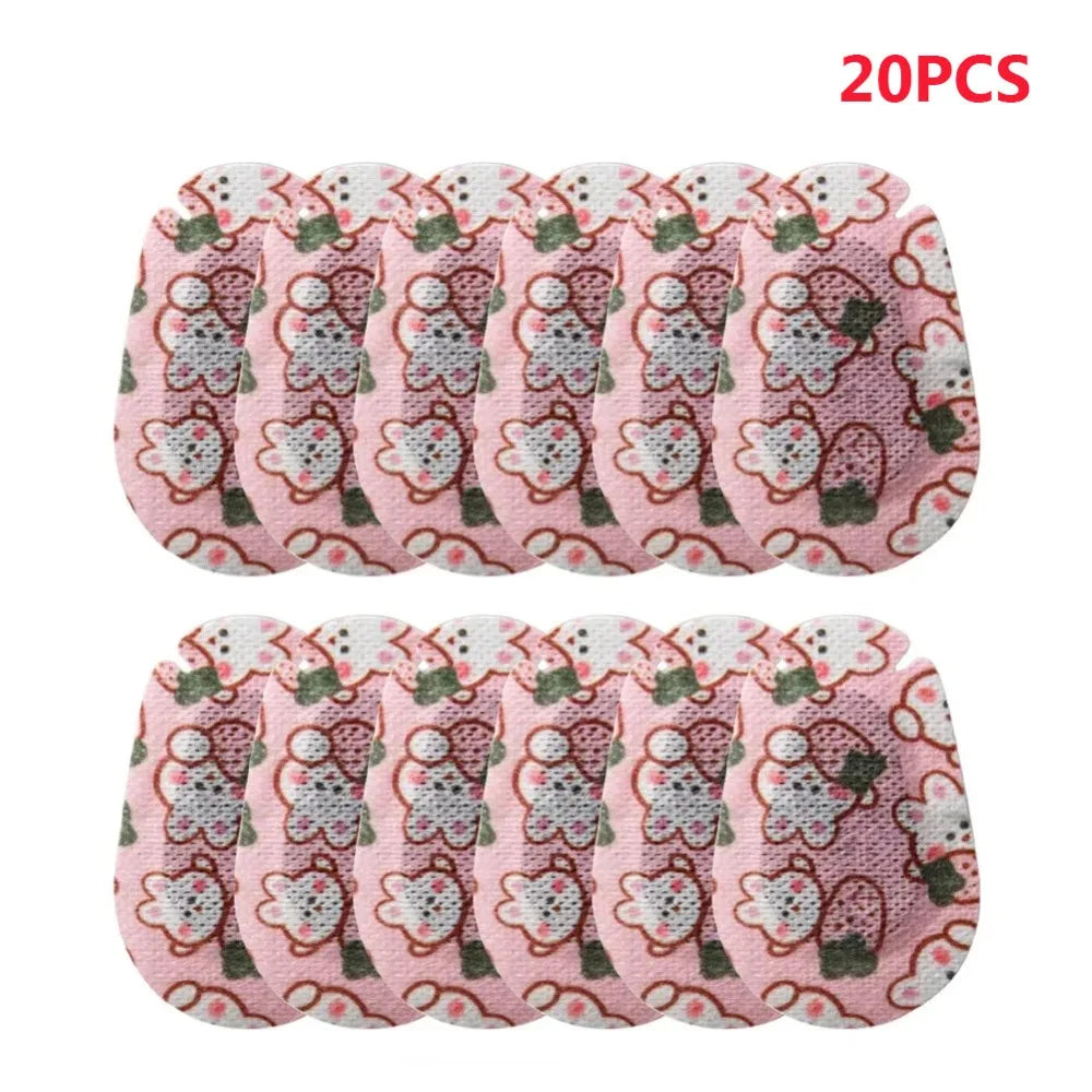 20Pcs Cartoon Pattern Kids Eye Patches Soft Skin-friendly Strabismus Treatment Patch Disposable Adhesive Vision Care Patch