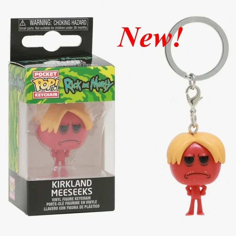 New FUNKO Keychains Disney Demona Princess Bella Ariel Alice Anna Elsa Bell Jack Sally stitch Action Figure Toys Ornaments