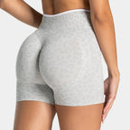 Quick drying seamless yoga shorts for women, high waisted, hip lifting, abdominal tightening, running and fitness pants