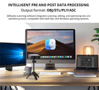 3DMakerpro Moose Lite 3D Scanner, NIR Light Source, 0.05mm Accuracy, 0.10mm Resolution, 24-bit Color Camera, 10fps Frame Rate, Anti-Shake Lenses, Compatible with Windows/MacOS - Luxury Version