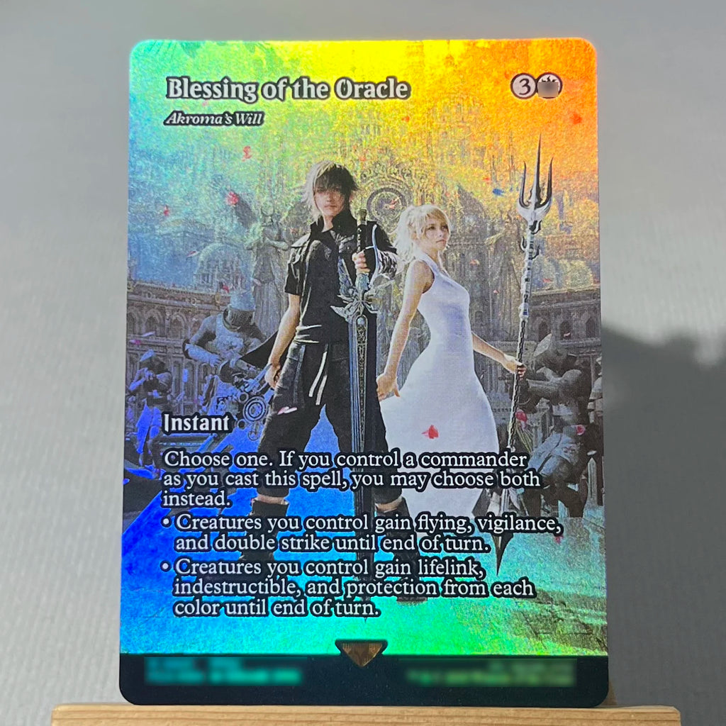 FCA FIN FIC PIP LTR FOIL4-002 magical cards Ancient Copper Dragon Tcg proxy Traveling Chocobo Celes, Rune Knight gathering