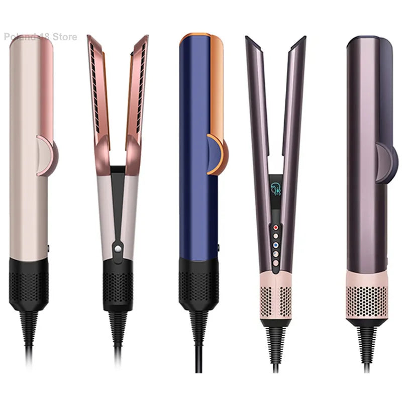 Professional 2 In 1 Hot Air Flat Iron Hair Straightener Dryer With Negative Ions Smooth Frizz-Free Hair Styling Tool Ürün ana görseli