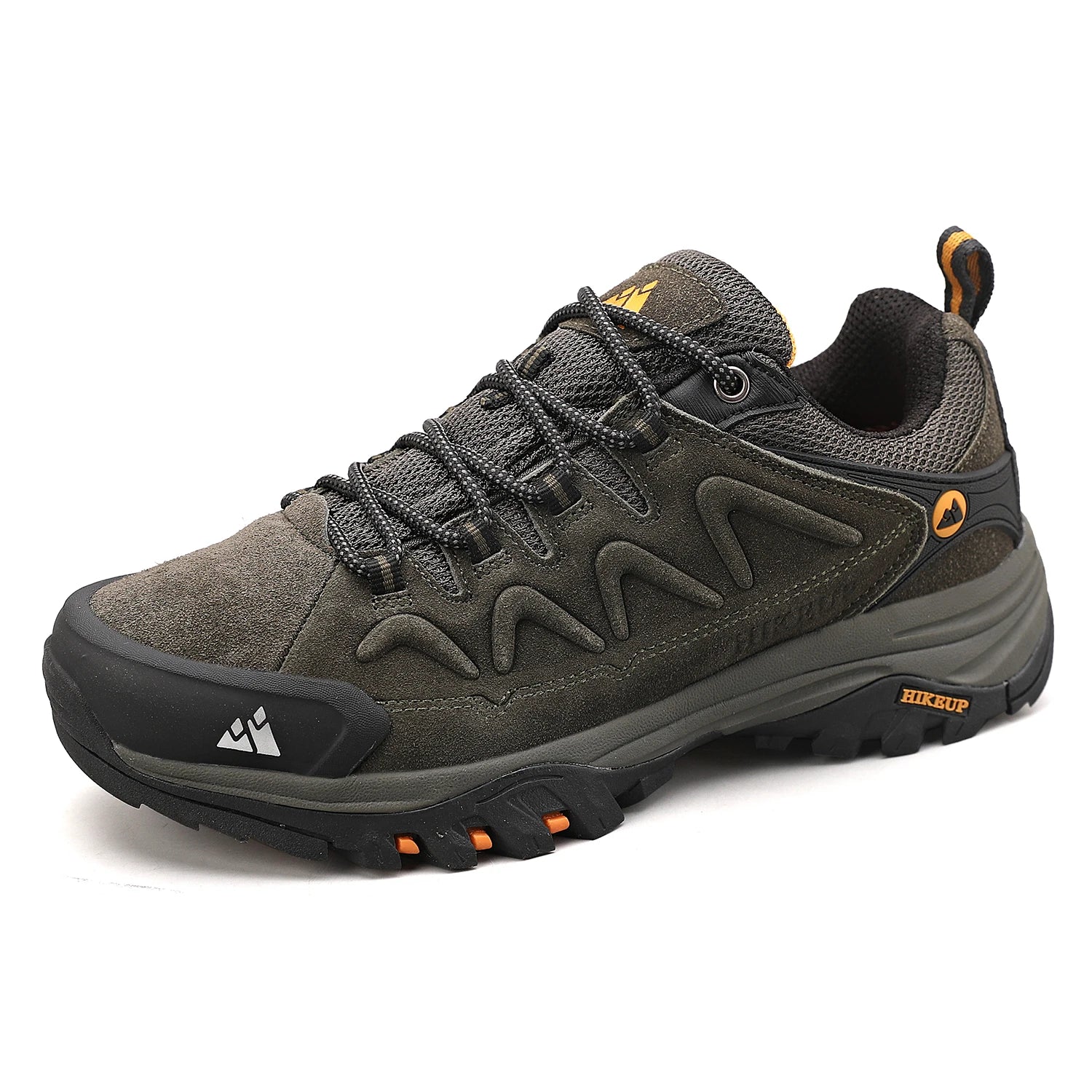 HIKEUP Leather Men Shoes for Men's Casual Shoes Fashion Waterproof Winter Luxury Designer Brand Work Boots Man Non-slip Sneakers