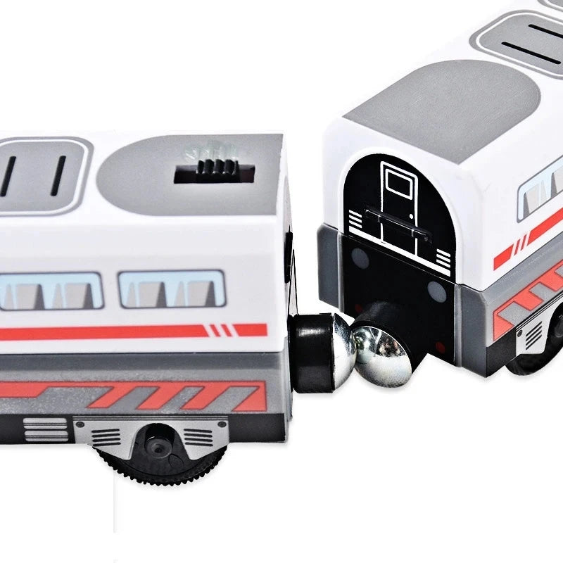 RC Electric Train Set Locomotive Magnetic Train Diecast Slot Toy Fit for Brand Wooden Railway Tracks Toys for Children Gifts
