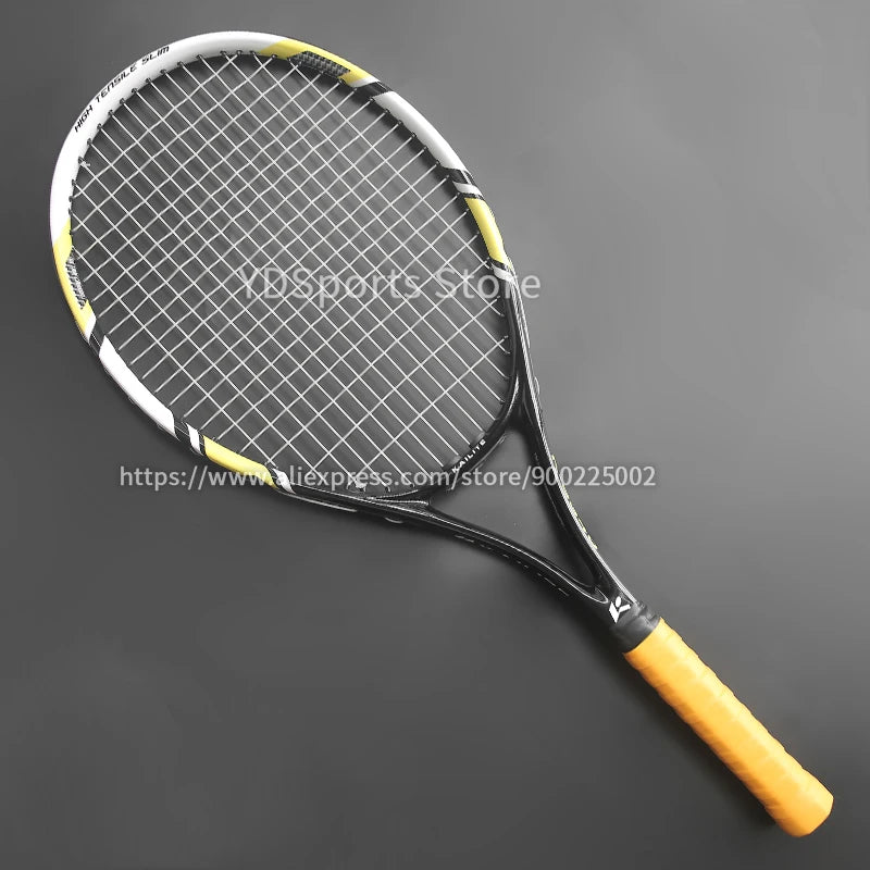 Professional Unisex Carbon Fiber Tennis Racket With Bag Training Paddle Rackets For Adult Men Women Ultra Light Racquet