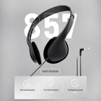 3.5mm Wired Computer Headphone No Microphone Gaming Headset Noise Canceling Sports MP3 Earphone Wired Stereo Headset Universal