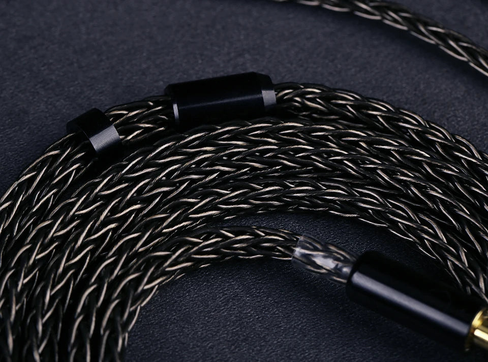 OPENHEART 16 Core Headphone Cable 1 to 2 jack dual 3.5/2.5/4.4mm/XLR Balance Cable For HIFIMAN DENON Replacement Cable 2m 3m