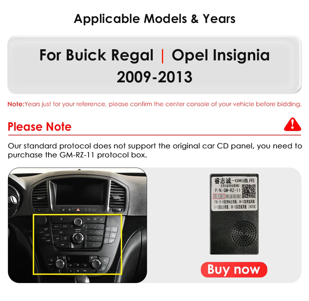 9inch 7862 QLED Screen 2din Android Car Radio Multimedia Video Player for Buick Regal 1 Opel Insignia GPS Navi Carplay 4G RDS BT
