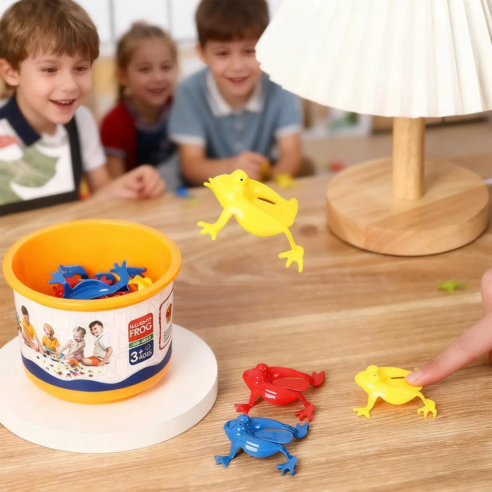 Frog Toy Jumping Frog Funny Educational Games 12 Pieces Finger Press Animal Toys for Kids Boys Girls Travel Bedroom Classroom Ürün ana görseli