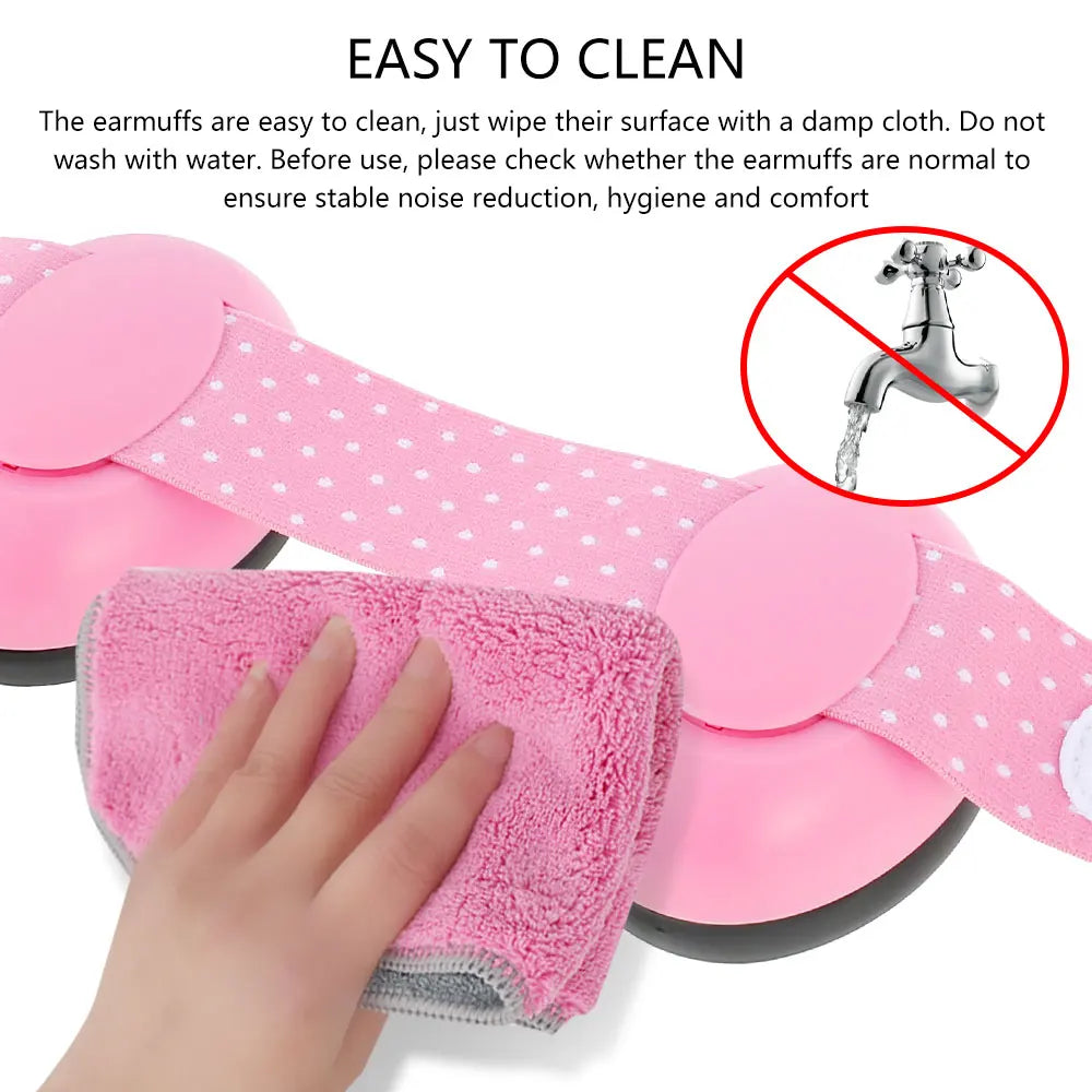 Baby Anti-Noise Earmuffs Sleeping Ear Protector Hearing Security Protection with Elastic Strap Kids Noise Cancelling Headphones