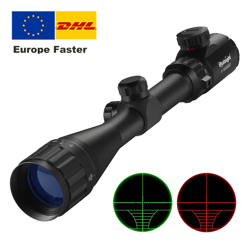 4-16X40 AOEG Scopes Red and Green Illuminated Hunting Scopes Tactical Optical Scope Airsoft Sight Ürün ana görseli