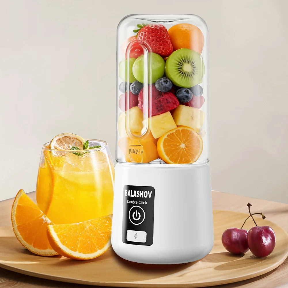 Portable Juicer Blender 450ml Juice Maker USB Rechargeable Lemon Orange Fruit Juicing Cup Electric Juice Machine Travel Juicers