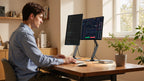 UPERFECT Metal Magnetic Bracket VESA 2 IN 1 Stand Max Support 19" Portable Monitor with Adjustment Holder For 7"-19" Dispalys