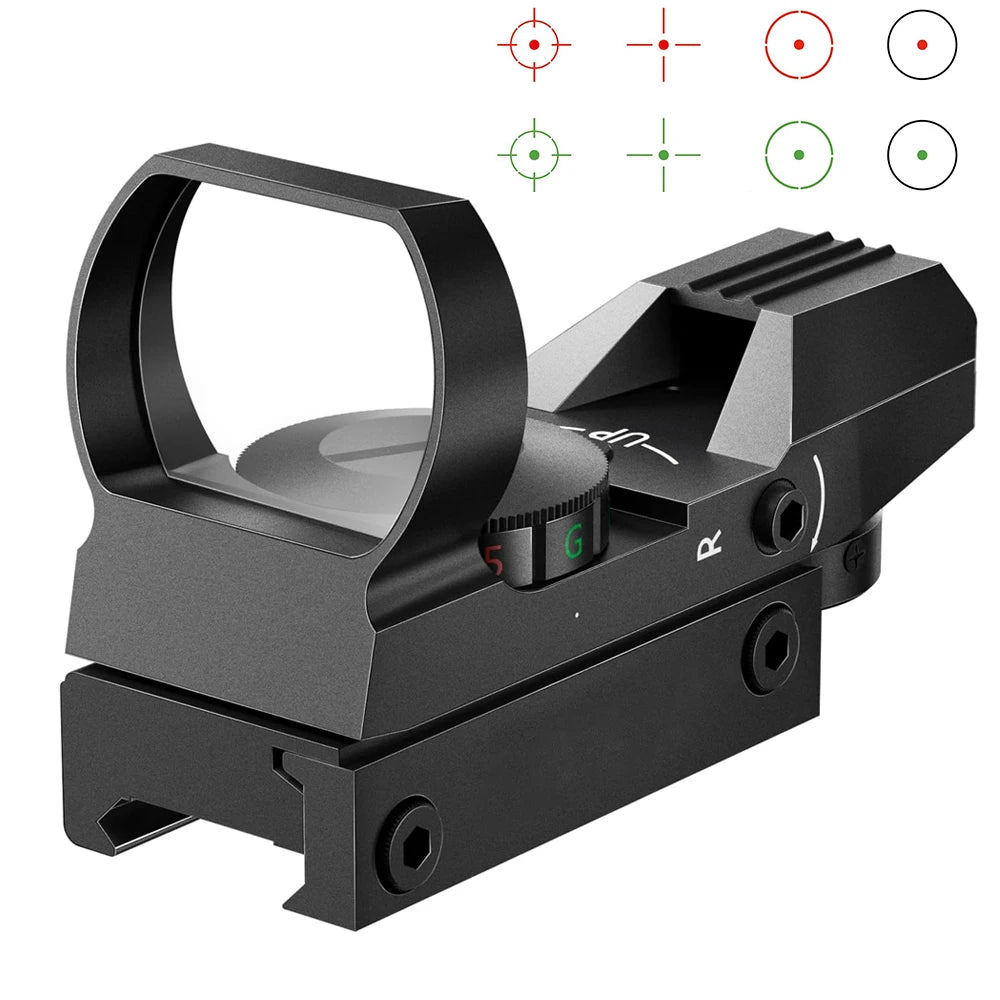 Tactical Red Green Dot Sight Scope Optics scope Red Dot Sight Hunting Optics Reflex Sight with 20mm Rail Main image