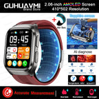 2026New Health Watch Blood Pressure Accurate Measure Smart Watches Men Uric Acid Blood Lipids waterproof Airbag Smartwatch Women