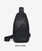Men's Fashionable Casual Chest Bag Outdoor Cycling Waterproof Durable Sports Backpack Trendy Versatile Portable Crossbody Bag