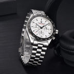 New PAGANI DESIGN Moon Men Watch Retro Luxury Quartz Watches For Men Stainless steel Sport waterproof Chronograph Man+With BOX