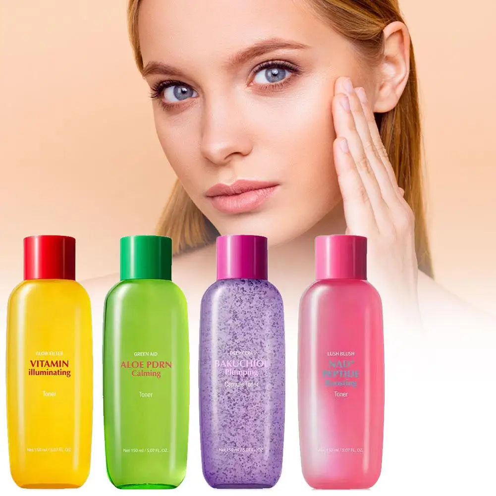 EQQUALBERRY ALOE PDRN & NAD PEPTIDE Skin Kit - HYALTOIN Serum, Bakuchiol Plump Calming Toner Serum Korean Daily Skin Care