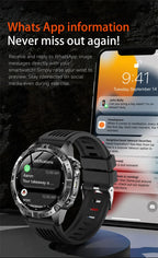 GPS Sports Smartwatch Men Women Swim Waterproof Fitness Tracker 2GB Memory Offline Maps  SpO2 Rugged Outdoor Smartwatch for Men