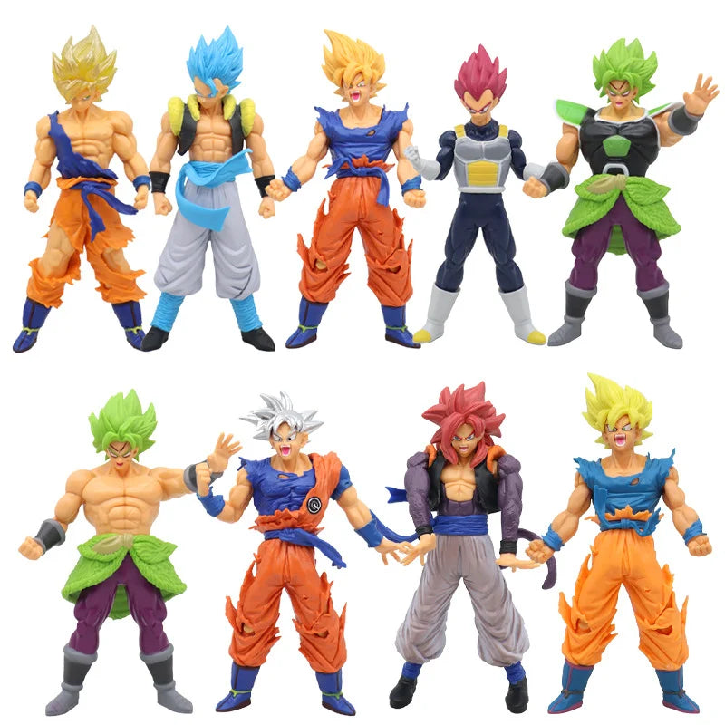 Dragon Ball Z Super Saiyan Anime Figurine Model Gillen Rose Goku Broly Vegeta Ultra Instinct DBZ Action Figures Collection Toy Ürün ana görseli