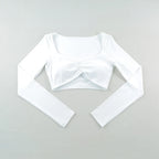 Quick Drying Breathable Short Yoga Sexy Clothes For Women Nude Feeling Fitness Tops Slim Fit Exercise Running Clothes