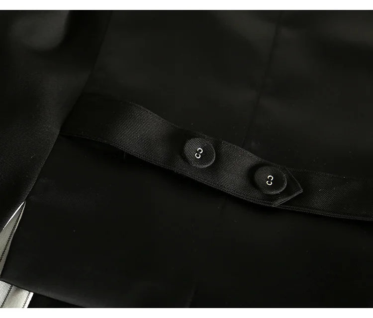 #0709 Spring Autumn Suit Vest Women Sleeveless Jacket Short Office Vest Coat Slim Single Breasted Vest Waistcoat Female Black