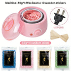 200CC Wax Heater Warmer Hair Removal Machine For Hand Foot Body SPA Epilator Paraffin Wax Pot +Wax Beans + Wood Sticks