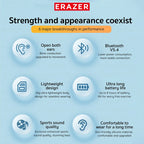 ERAZER XF22 Earphone Bluetooth 5.4 Sports Wireless Headphones Bone Conduction Headsets with Mic Neckband headphones