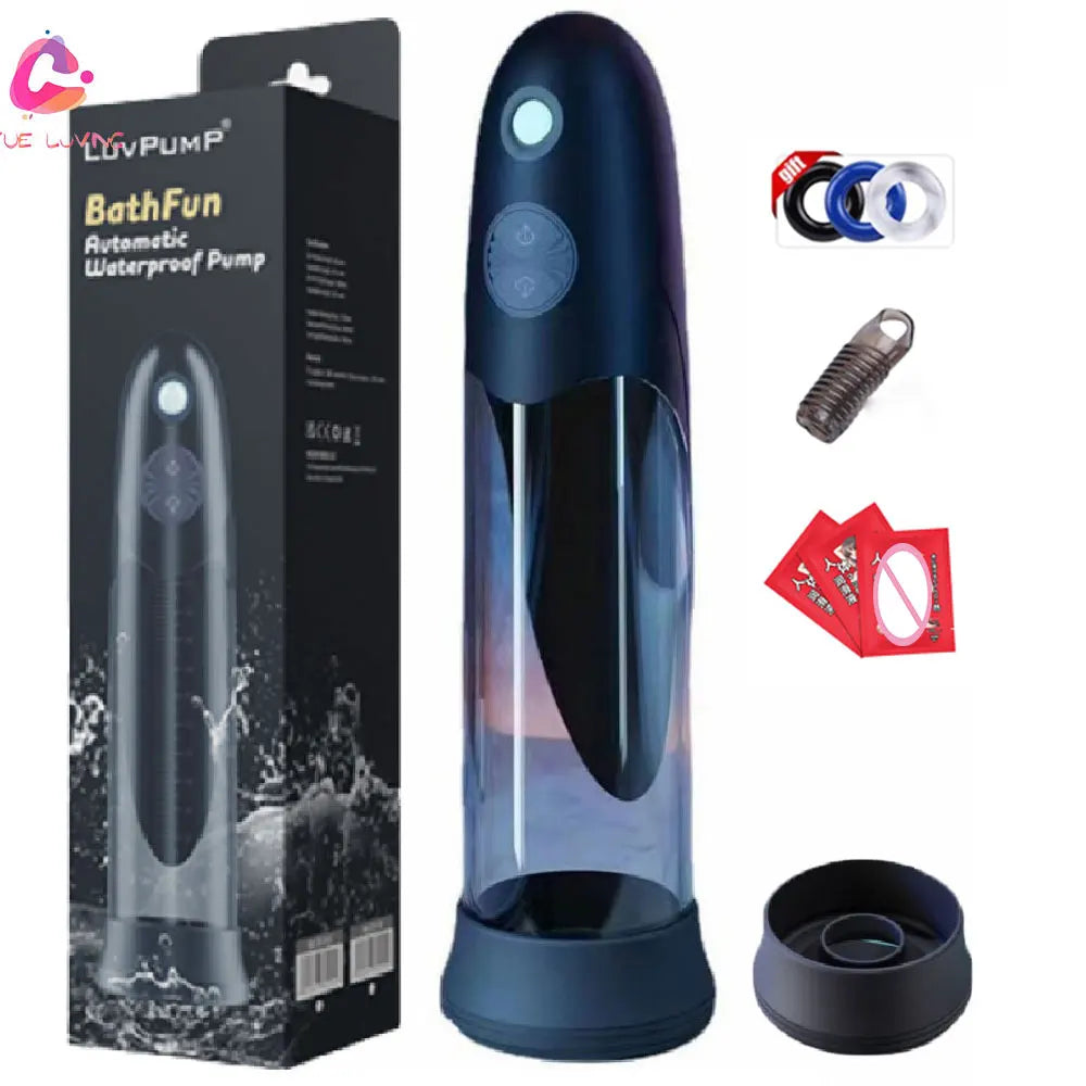 Penis Pump Penile Thicken Penis Exerciser Sex Toys for Man Electric Sextoys Dick Enlargement for Men Cock Stretch Devices
