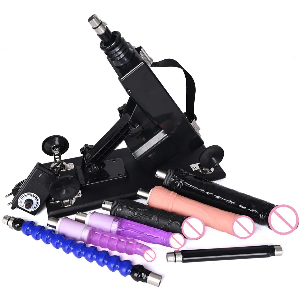 ROUGH BEAST Sex Machine for Women and Men with Dildo Attachment Automatic Masturbation Machine 3XLR Connector Sex Toys Products