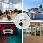 2PC Ease Life APP Wireless 1080P HD Indoor/Outdoor WiFi Security Camera, Color Night Vision, 2-Way Audio, 360° Pan/Tilt/Zoom, Mo